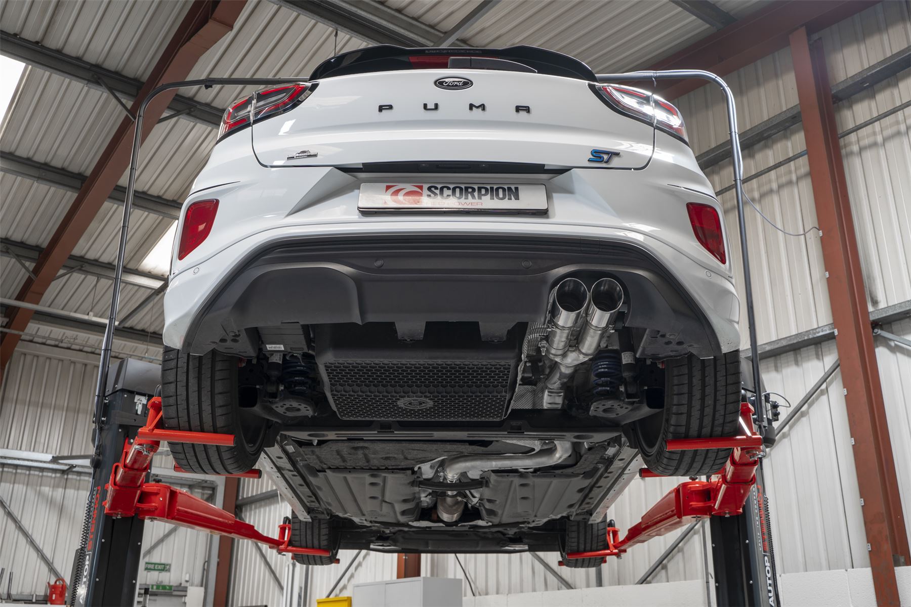 Scorpion Exhaust Black Predator GPF-Back System Non-Valved Ford Puma MK2 ST 2020-2024