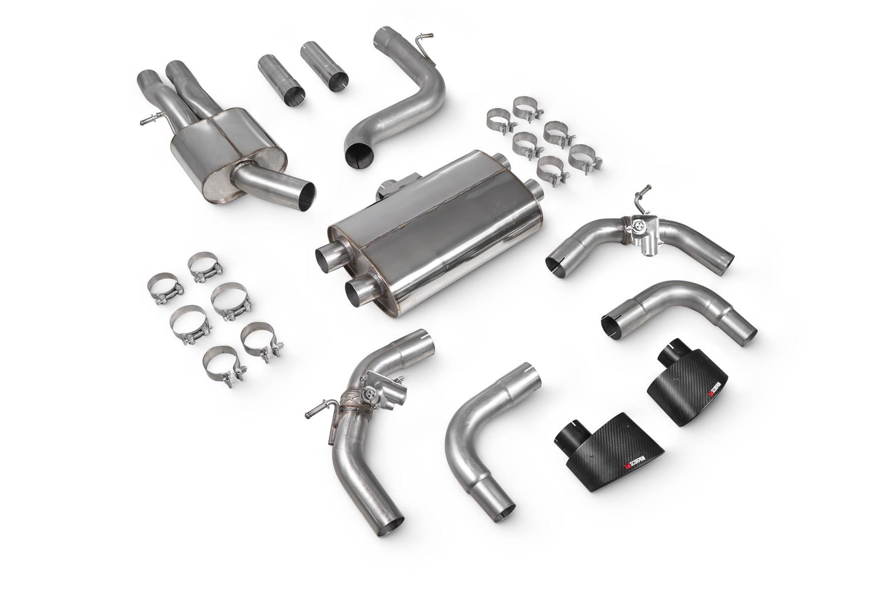 Scorpion Exhaust Resonated Cat-Back With Valves Audi RS3 8V Sportback Pre-Facelift 2015-2017