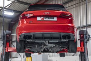 Scorpion Exhaust Non-Res Cat/GPF-Back System Without Valves Audi S3 2.0T 8V 3-Door/Sportback Pre-Facelift 2013-2016