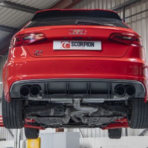 Scorpion Exhaust Non-Res Cat/GPF-Back System Without Valves Audi S3 2.0T 8V 3-Door/Sportback Pre-Facelift 2013-2016