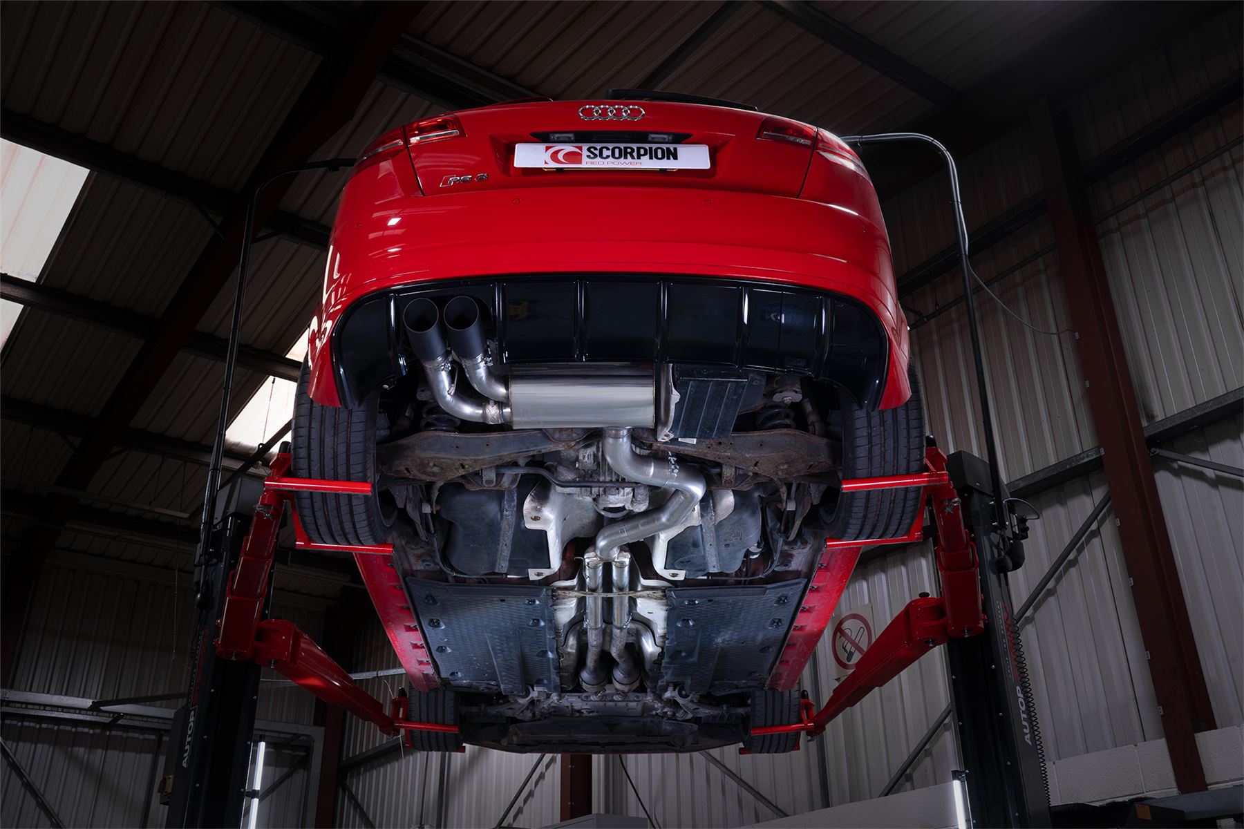 Scorpion Exhaust Non-Res Secondary Cat Back System Audi RS3 8P 2011-2012