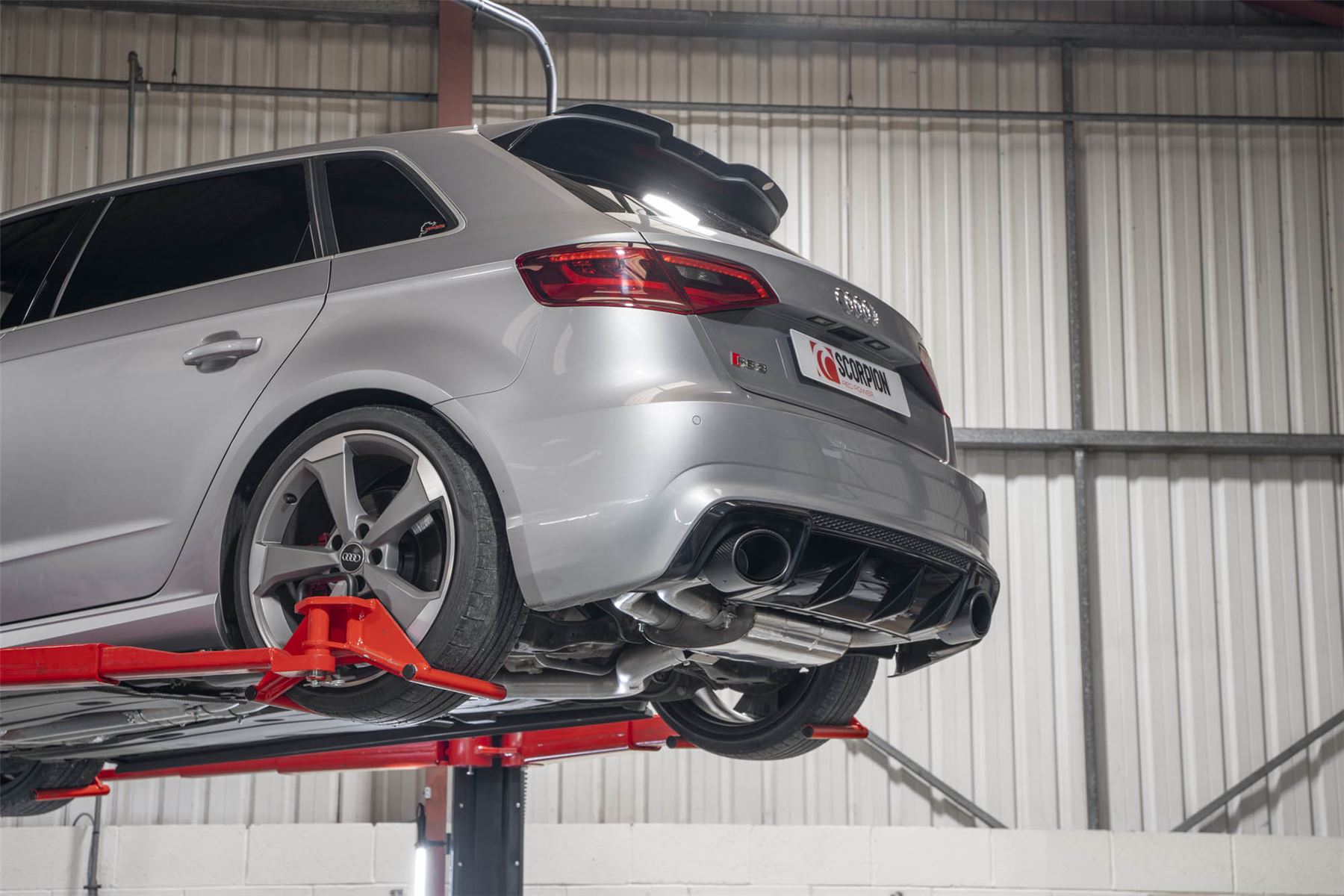 Scorpion Exhaust Res Cat-Back Without Audi RS3 8V Sportback Pre-Facelift 2015-2017