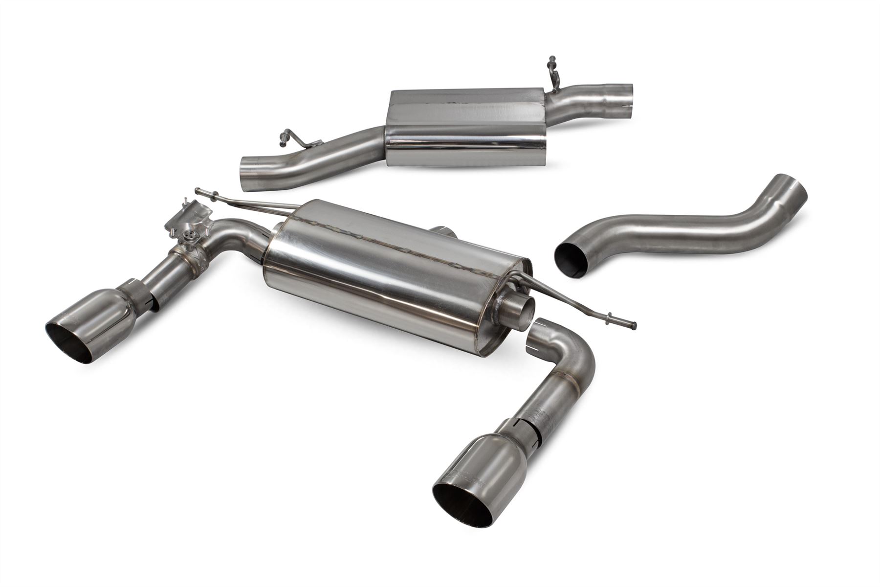 Scorpion Exhaust Res Cat-Back Valved Audi TT MK3 2.0 TFSi Quattro Coupe Non-GPF Model 2014-2019