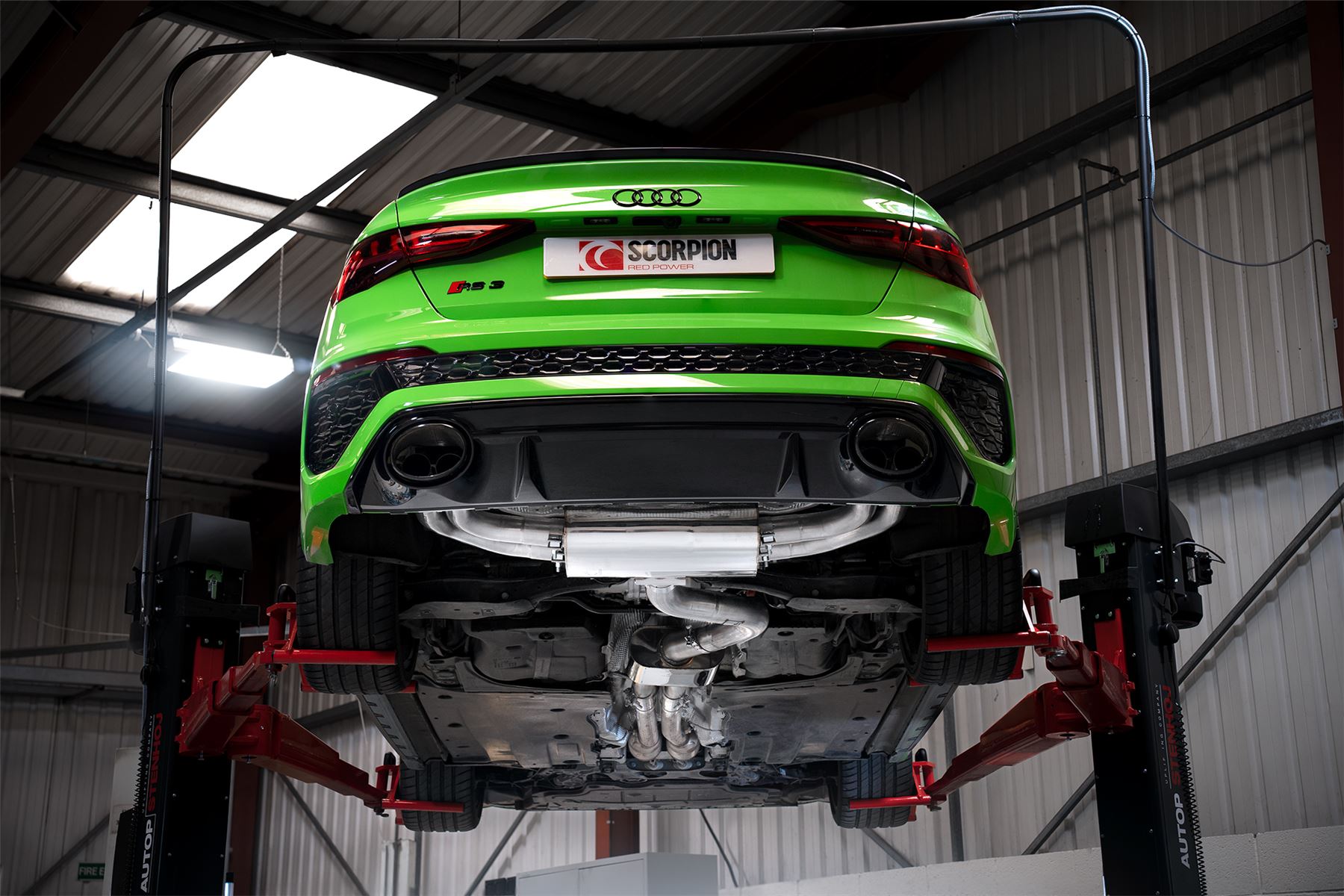 Scorpion Exhaust Resonated Cat/GPF-Back System No Valves Audi RS3 8Y Saloon 2021-2026