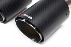 Scorpion Exhaust Quad 90mm carbon fibre Ascari trim Ascari Upgrade Kit