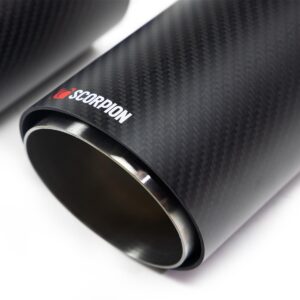 Scorpion Exhaust Quad 90mm carbon fibre Ascari trim Ascari Upgrade Kit