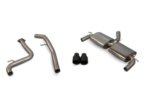 Scorpion Exhaust Non-Res Cat-Back 2.5" (Black) Ford Focus MK2 ST 225 2.5 Turbo 2006-2011