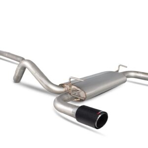 Scorpion Exhaust Non-Resonated Cat-Back System Ascari Tailpipe Fiat 695 Abarth 1.4 Garrett Turbo 2008-2018