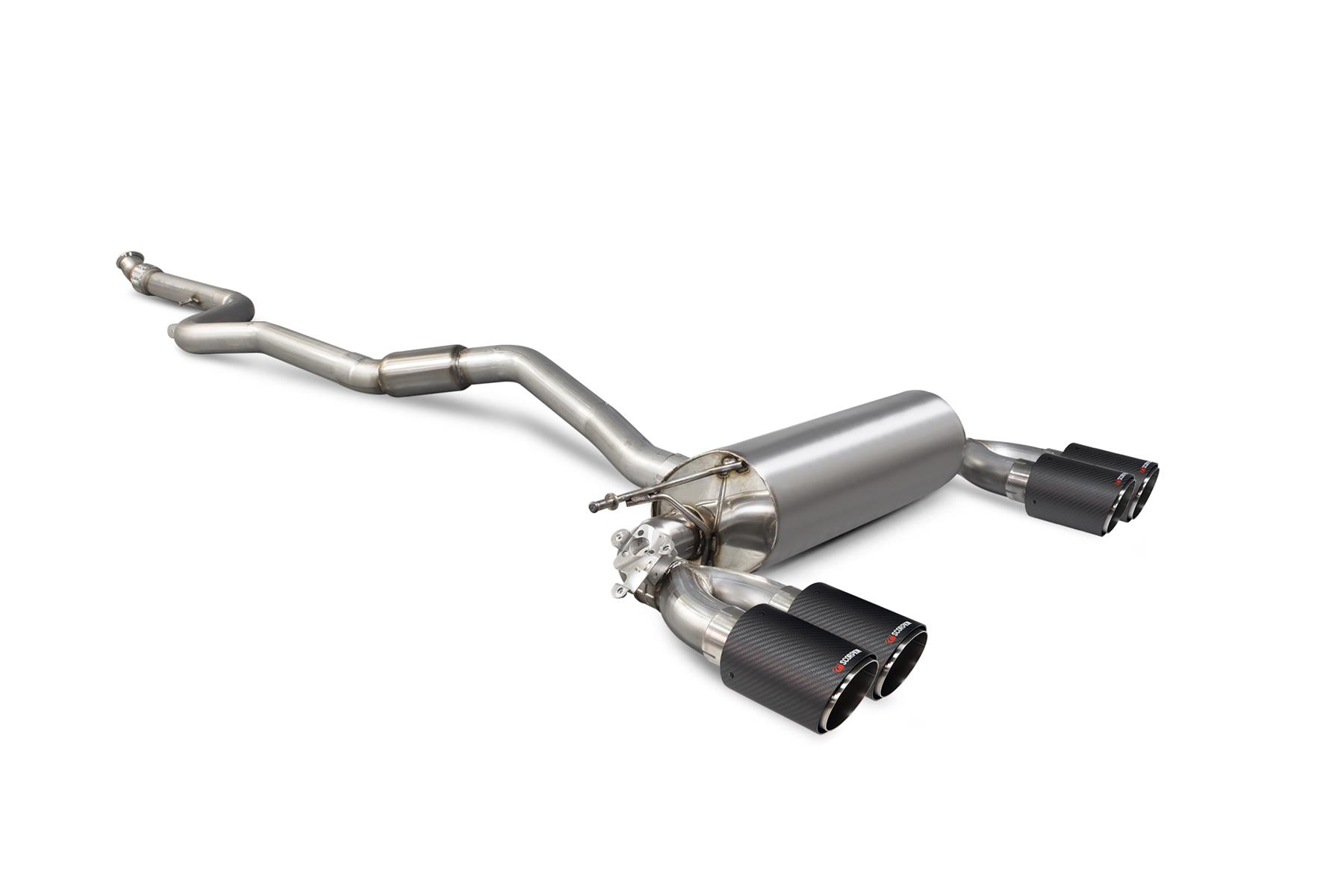 Scorpion Exhaust Cat-Back Valved (Black) BMW M2 F87 Non-GPF Model 2016-2018