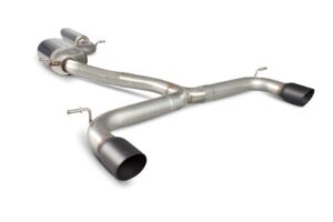 Scorpion Exhaust Res Cat-Back (Black) Volkswagen Golf MK7 GTI 2013-2016