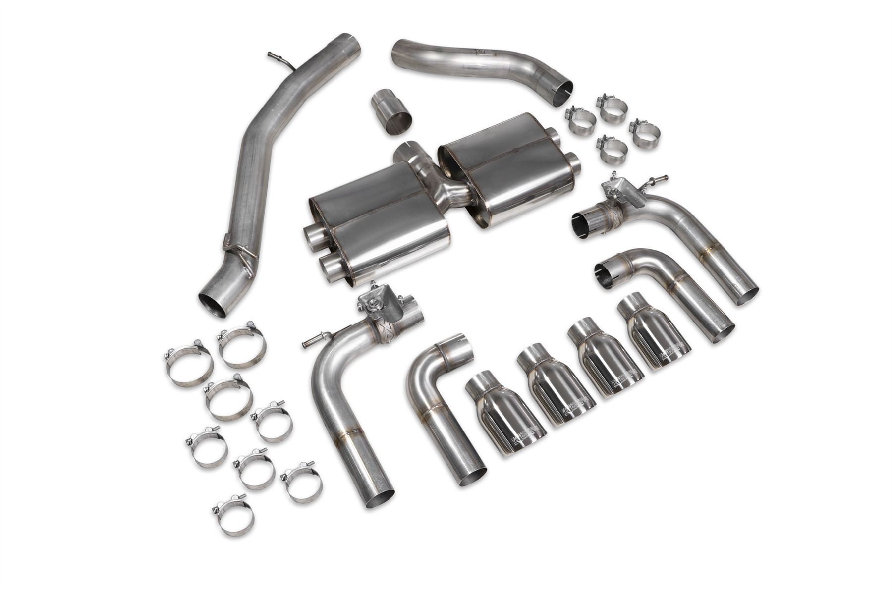 Scorpion Exhaust Non-Res Cat System With Valves Audi S3 Saloon 8V 2013-2020
