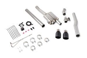 Scorpion Exhaust Tunr Non-Resonated Cat-Back System With Valve Daytona Black Ceramic Tailpipe Mini Cooper S F56 (Non UK/Euro Models) 2014-2024