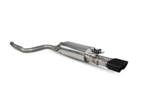 Scorpion Exhaust GPF-Back System With Electronic Valve Daytona Black Ceramic Tailpipe Ford Fiesta MK8.5 ST 2022-2024