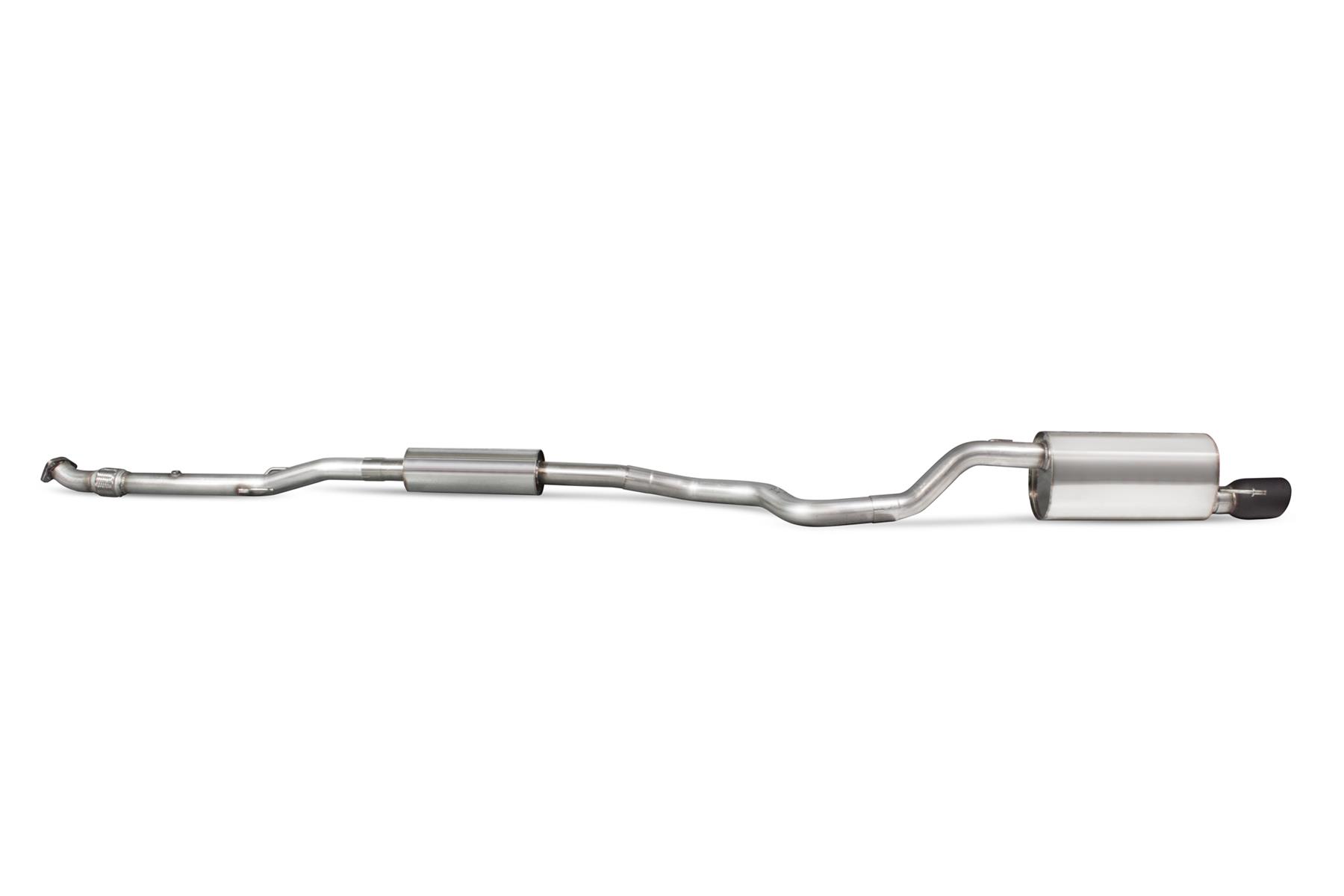 Scorpion Exhaust Res Cat-Back (Black) Vauxhall Corsa E 1.4 2014-2019