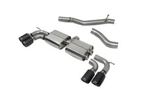 Scorpion Exhaust Non-Resonated Cat/GPF-Back System Without Valves Ascari Tailpipe Audi S3 2.0T 8V 3-Door Facelift Non-GPF Model 2016-2018