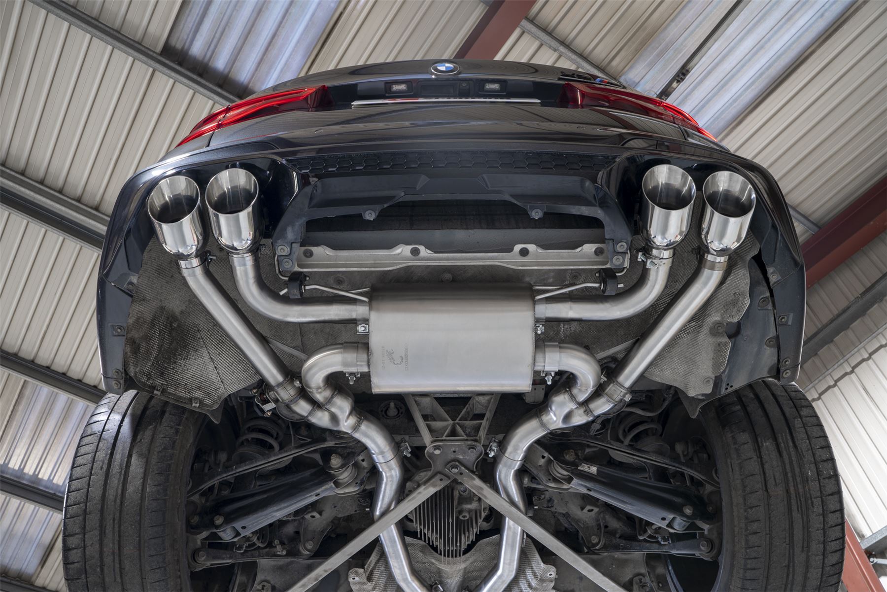 Scorpion Exhaust Half System with Valves Polished Trims BMW X3 M Pre LCI 2019-2021