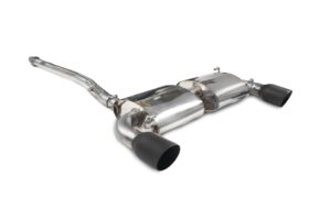 Scorpion Exhaust Resonated Secondary Cat-Back System Daytona Black Ceramic Tailpipe Toyota GR86 2021-2026