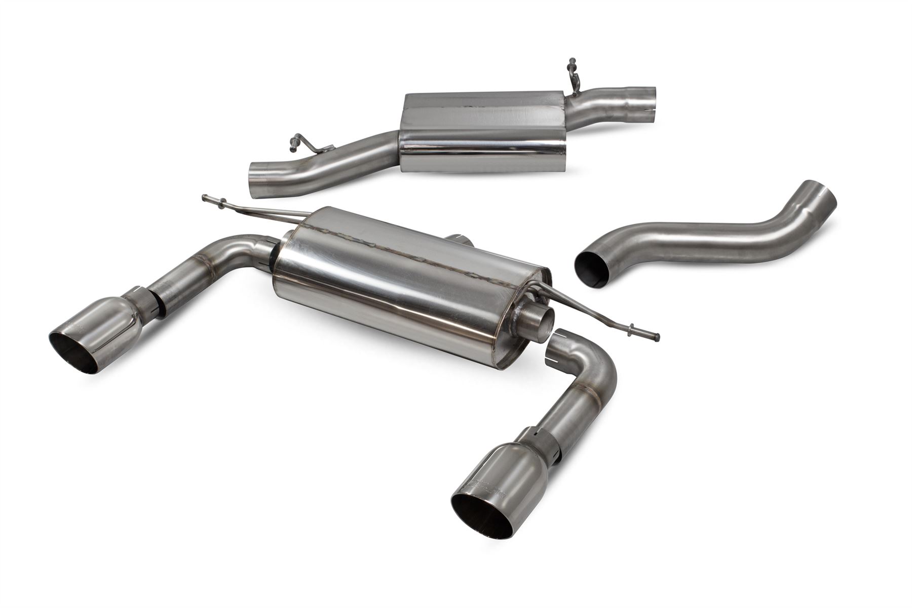 Scorpion Exhaust Res Cat-Back No-Valves Audi TT MK3 2.0 TFSi Quattro Coupe Non-GPF Model 2014-2019