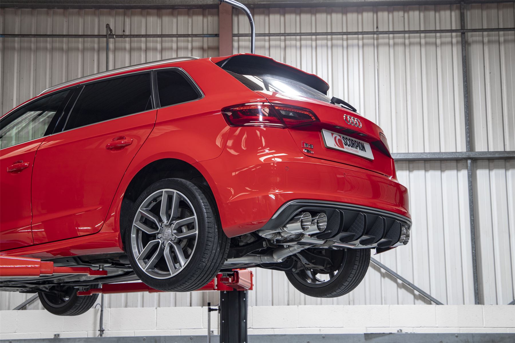 Scorpion Exhaust Res Cat/GPD-Back System With Valves Audi S3 2.0T 8V 3-Door/Sportback Pre-facelift 2013-2016