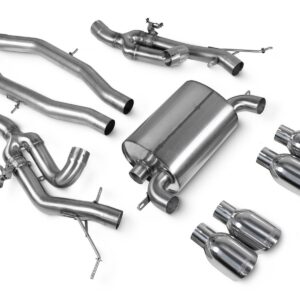 Scorpion Exhaust Half System Polished Quad Daytona Trims BMW M2 G87 GPF Model 2022-2026