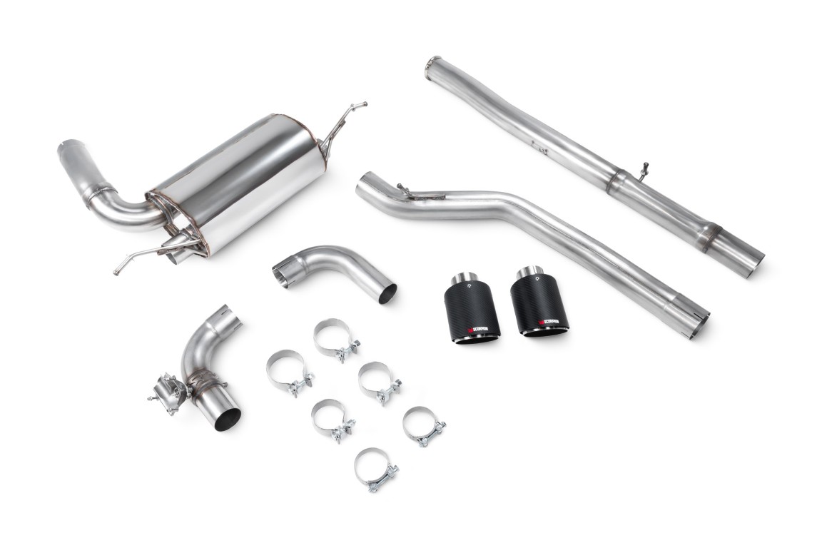 Scorpion Exhaust Cat-Back System With Electronic Valve Ascari Tailpipe Ford Focus MK3 RS Non-GPF Model 2016-2019