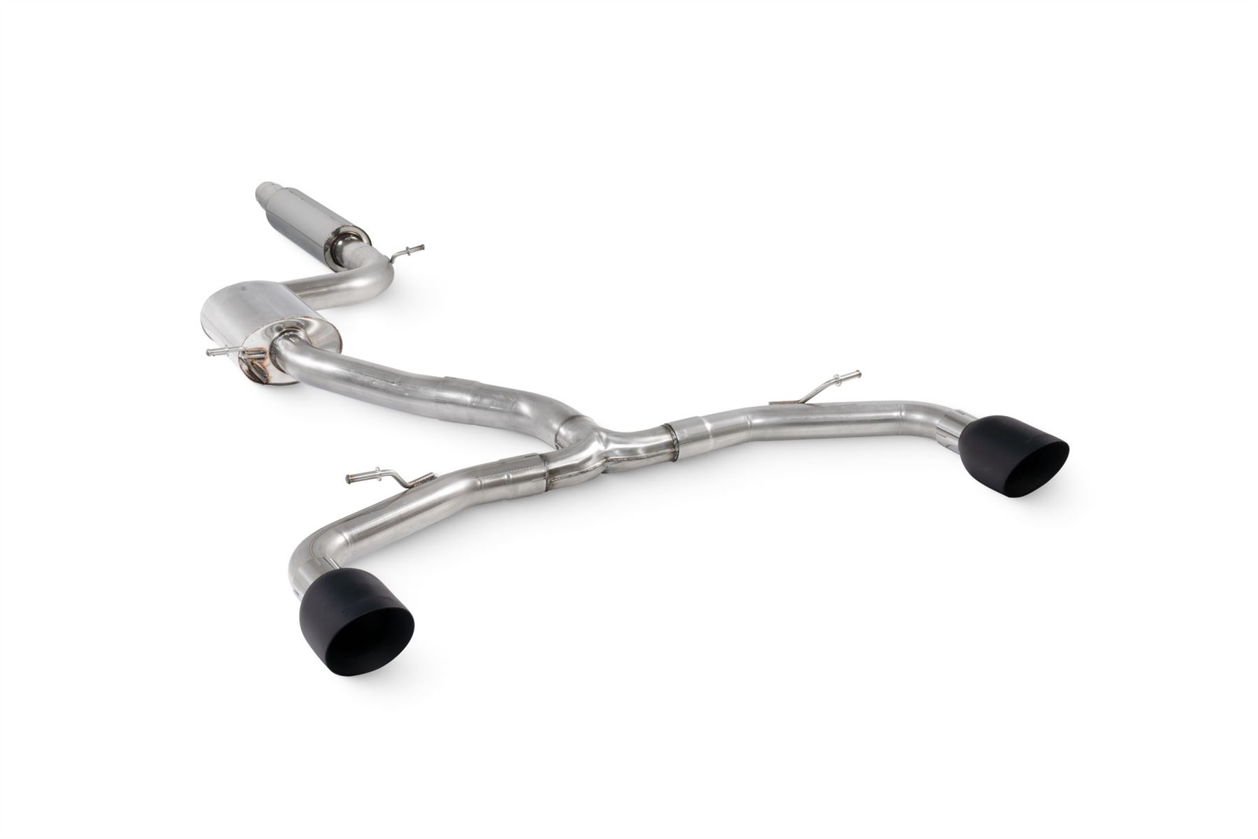 Scorpion Exhaust Resonated GPF Back Ceramic Black Seat Cupra Leon 245 2.0 Tsi 2021-2024