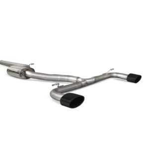 Scorpion Exhaust Non-Resonated Cat/GPF-Back System EVO R Black Ceramic Tailpipe Seat Leon Cupra 2.0 Tsi 280/290/300 GPF Models 2014-2020