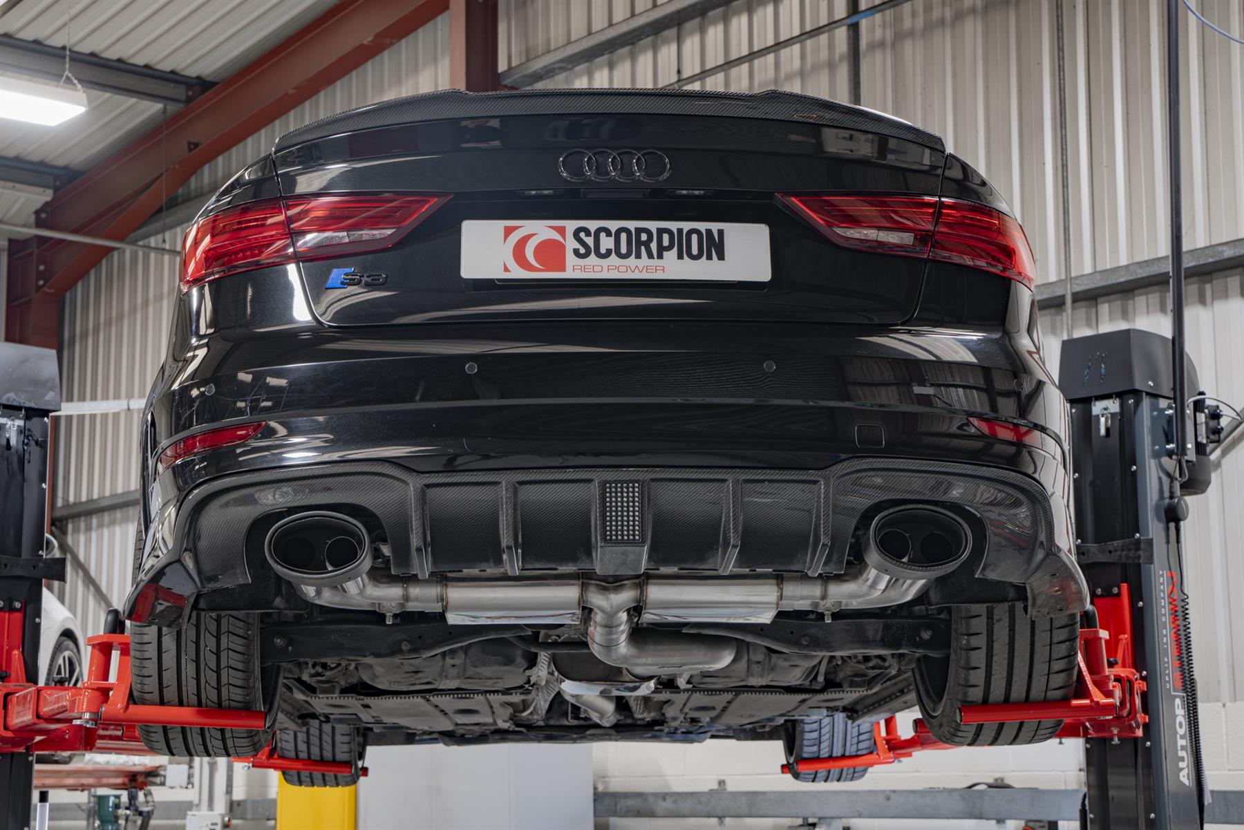 Scorpion Exhaust Resonated Cat-GPF With Valves Audi S3 Saloon 8V 2013-2020