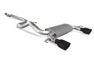 Scorpion Exhaust Non-Res Cat-Back (Black) Vauxhall Corsa E VXR 2015-2018