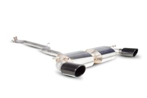 Scorpion Exhaust Non-Resonated Cat-Back System EVO Black Ceramic Tailpipe Mercedes-Benz A-Class A200 Sport 2012-2015