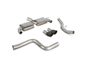 Scorpion Exhaust Non-Res Cat-Back (Black) Ford Focus MK2 RS 2009-2011