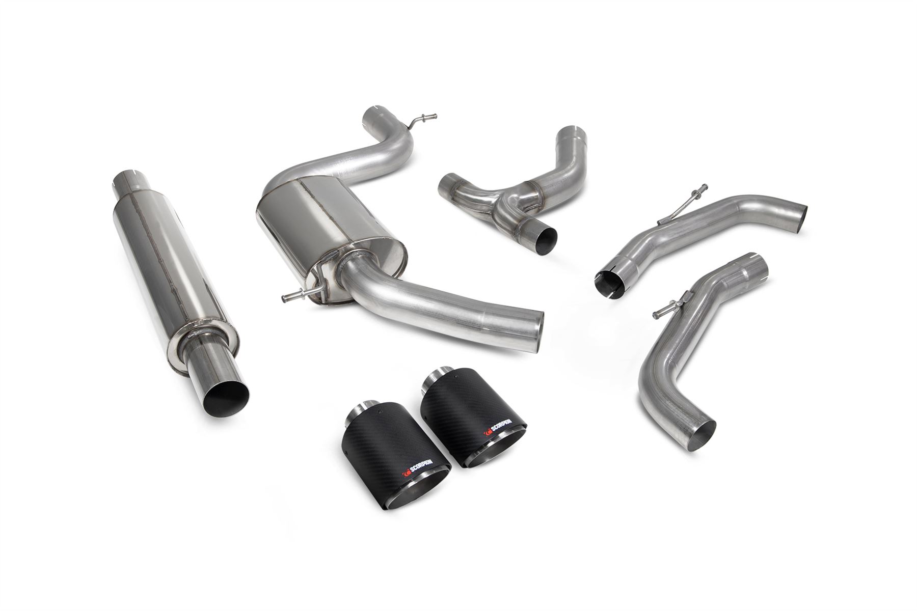 Scorpion Exhaust Resonated GPF-back system Volkswagen Golf GTI MK8/MK8.5 2020-2026
