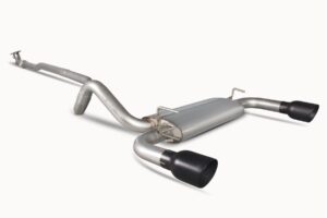 Scorpion Exhaust Non-Res Cat-Back(Black) Fiat 595 Abarth 1.4 IHI Turbo 2008-2018