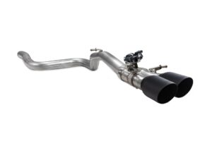 Scorpion Exhaust Predator GPF-Back System With Electronic Valve Daytona Black Ceramic Tailpipe Ford Puma ST 2020-2024