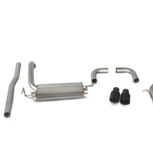 Scorpion Exhaust Non-Res Cat-Back(Black) Fiat 595 Abarth 1.4 IHI Turbo 2008-2018