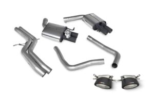 Scorpion Exhaust Non-Resonated Half System With Trims Ascari RS Tailpipe Audi RS7 C7 2013-2018