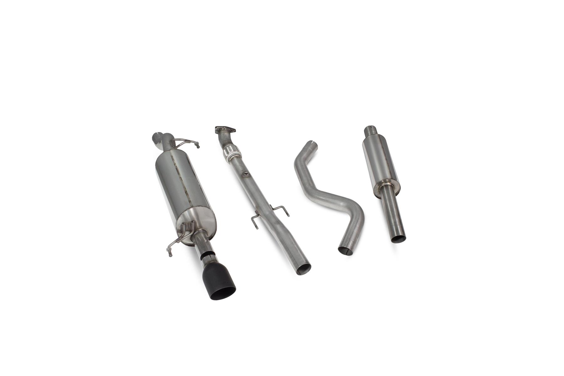 Scorpion Exhaust Res Cat-Back (Black) Vauxhall Corsa E 1.4 2014-2019