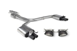 Scorpion Exhaust Resonated Half System With Trims Ascari RS Tailpipe Audi RS7 C7 2013-2018