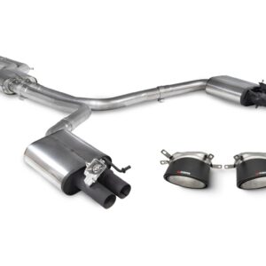 Scorpion Exhaust Resonated Half System With Trims Ascari RS Tailpipe Audi RS7 C7 2013-2018