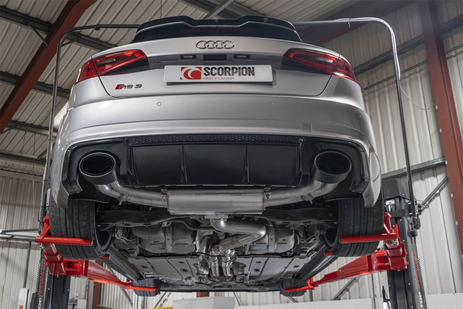 Scorpion Exhaust Non Res Cat-Back With Valves Audi RS3 8V Sportback Pre-Facelift 2015-2017