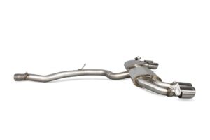 Scorpion Exhaust Non-Resonated Cat-Back System (With Valves) EVO Tailpipe Audi TT S MK3 Coupe GPF Model 2019-2024