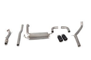 Scorpion Exhaust Non-Res Cat-Back(Black) Fiat 500 Abarth 1.4 IHI Turbo 2008-2018