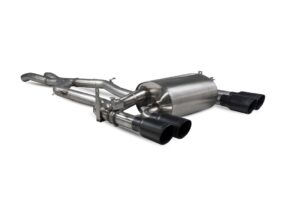Scorpion Exhaust Non-Res Cat-Back System With Electronic Valves Daytona Black Ceramic Tailpipe BMW M4 F82/F83 GPF & Non-GPF Model 2014-2020