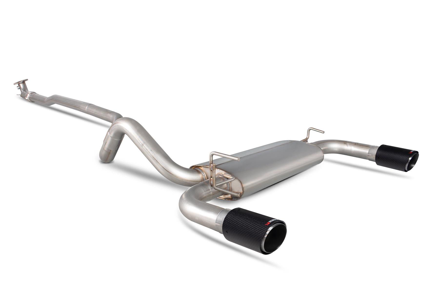 Scorpion Exhaust Non-Res Cat-Back Fiat 595 Abarth 1.4 IHI Turbo 2008-2018