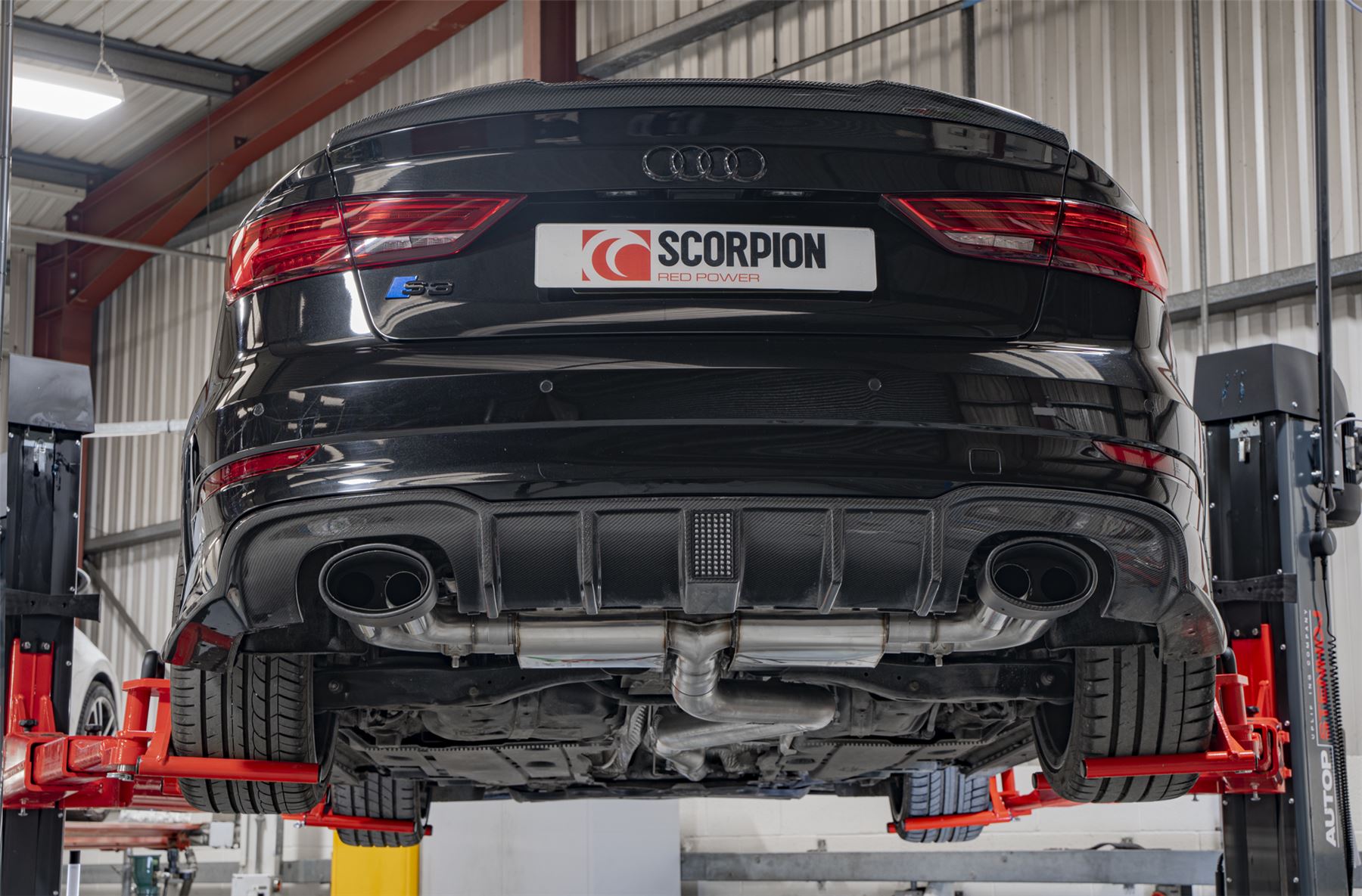Scorpion Exhaust Non-Res Cat GPF-Back System With Valves Audi S3 Saloon 8V 2013-2020