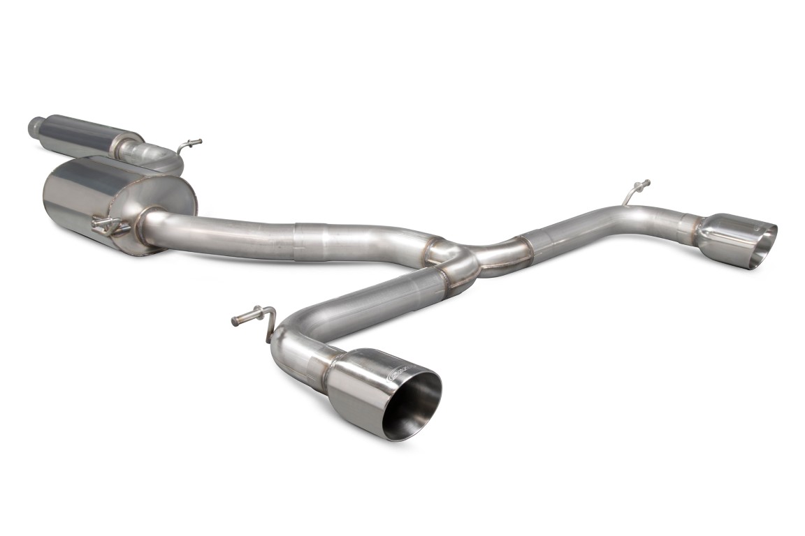 Scorpion Exhaust Resonated GPF-Back System Daytona Tailpipe Volkswagen Golf MK7.5 GTI Performance Pack GPF Model 2019-2020