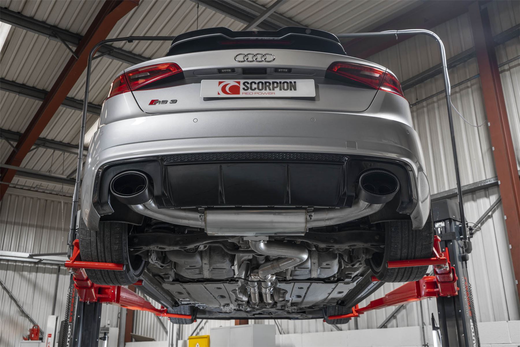 Scorpion Exhaust Non Res Cat-Back Without Valves Audi RS3 8V Sportback Pre-Facelift 2015-2017