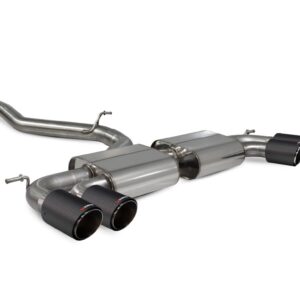 Scorpion Exhaust Non-Resonated Cat/GPF-Back System Without Valves Ascari Tailpipe Audi S3 2.0T 8V 3-Door Facelift Non-GPF Model 2016-2018