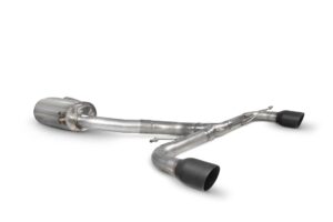 Scorpion Exhaust Resonated Predator Cat-Back System Daytona Black Ceramic Tailpipe Volkswagen Golf MK6 GTI 2.0 Tsi 2009-2013