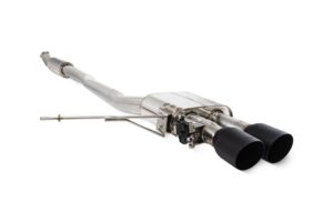 Scorpion Exhaust Tunr Resonated Cat-Back System With Valve Daytona Black Ceramic Tailpipe Mini Cooper S F56 (Non UK/Euro Models) 2014-2024